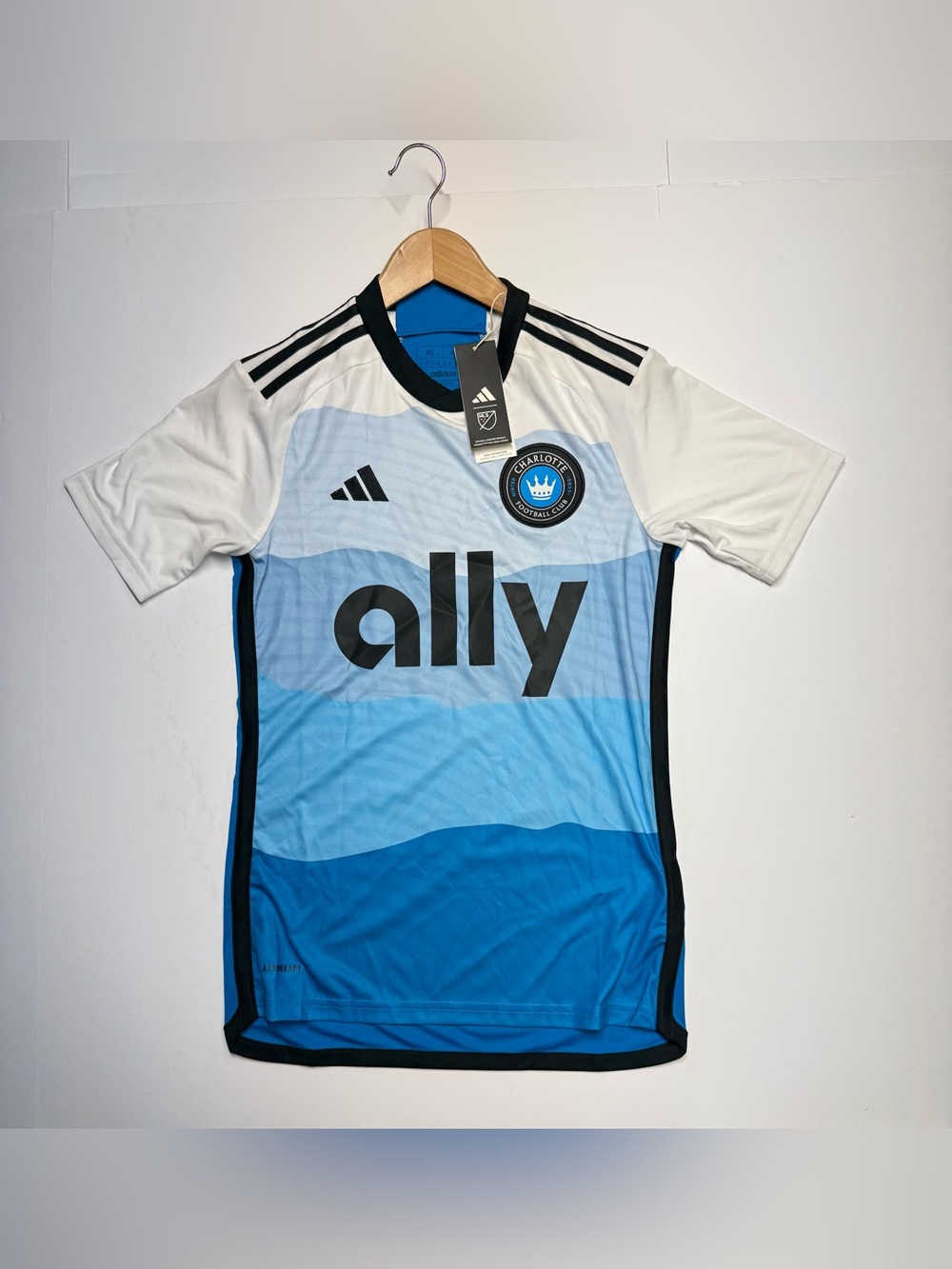 Adidas MLS Charlotte Football Club FC Soccer Jersey Men’s XS Retail $100NWT